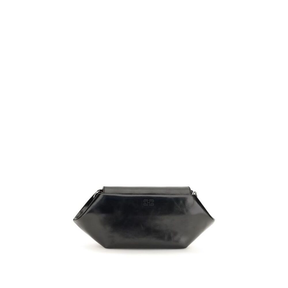 Ganni Black Polyethylene Shoulder Women's Bag